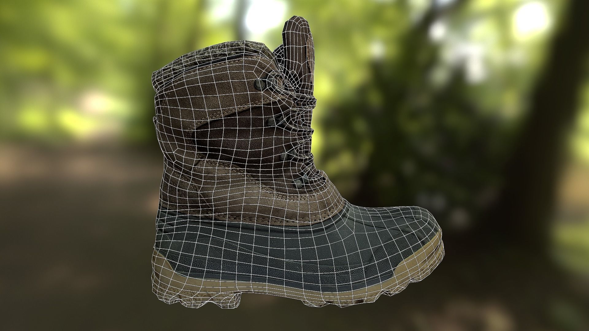16 low poly boots 3D Model Collection_129