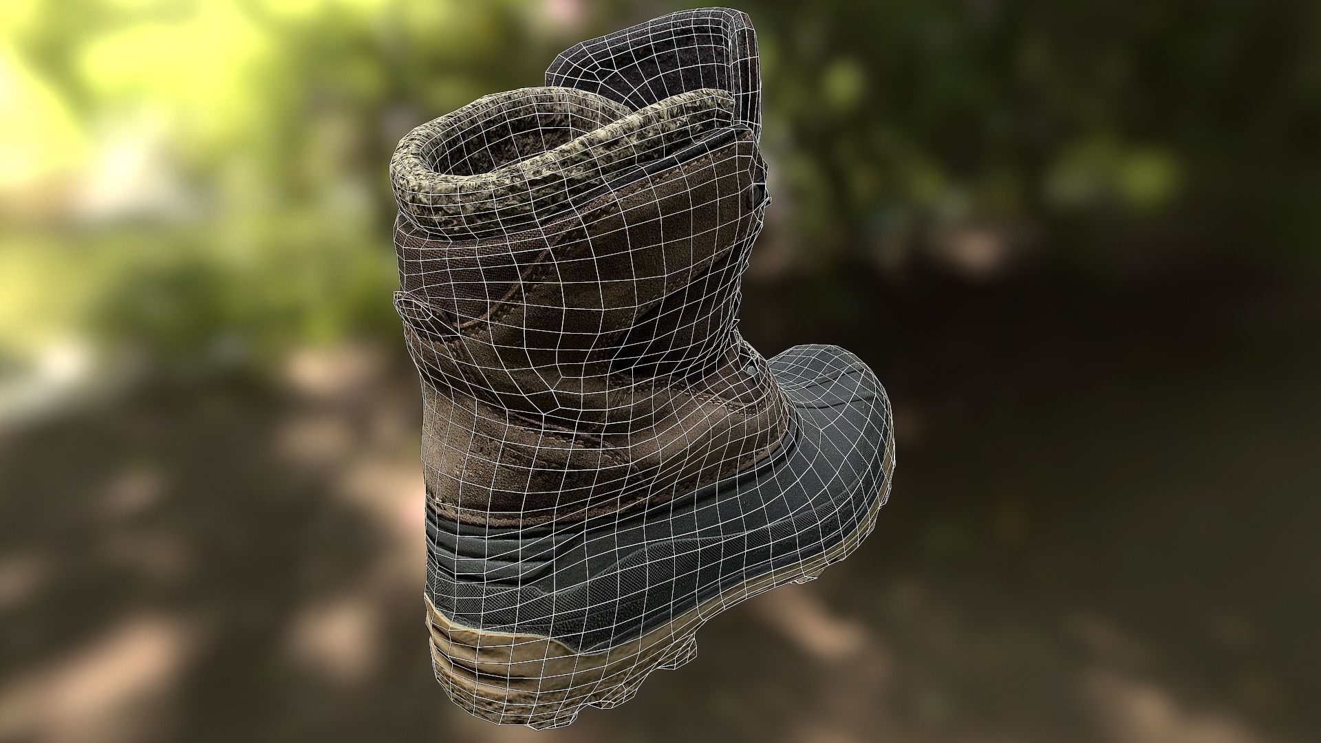 16 low poly boots 3D Model Collection_126