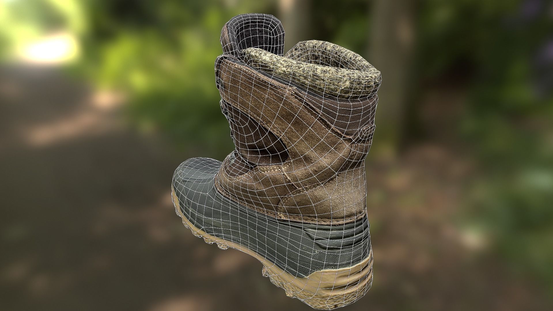 16 low poly boots 3D Model Collection_125