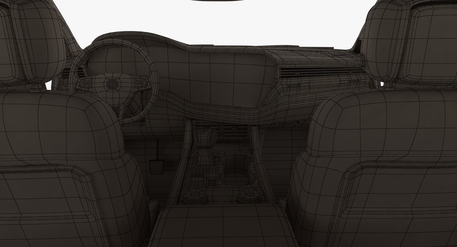 Volksvagen Touareg 2019 Low-poly 3D model_8