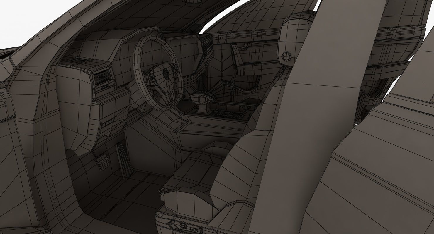 Volksvagen Touareg 2019 Low-poly 3D model_11