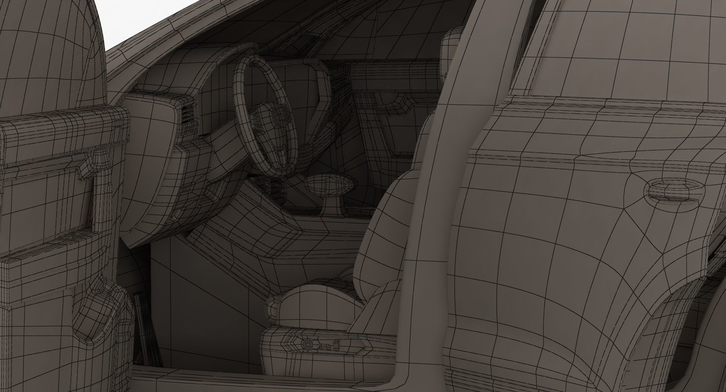 Volksvagen Touareg 2019 Low-poly 3D model_6