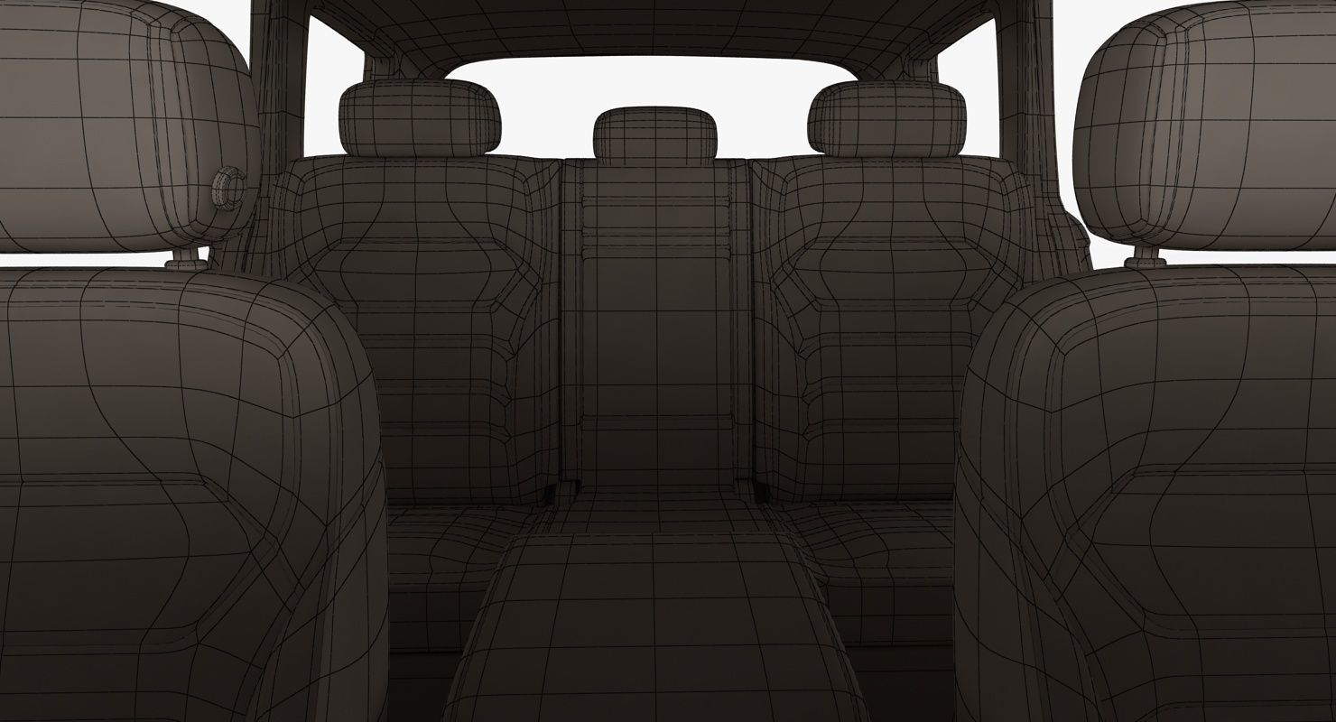 Volksvagen Touareg 2019 Low-poly 3D model_7