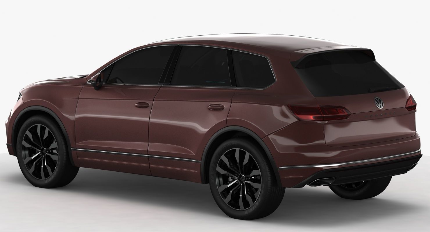 Volksvagen Touareg 2019 Low-poly 3D model_1