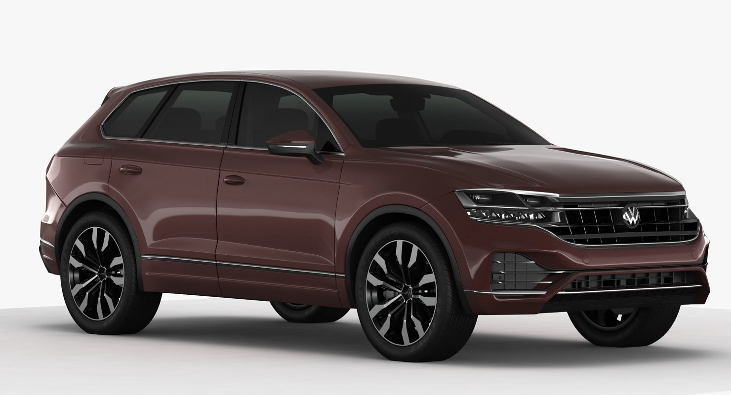 Volksvagen Touareg 2019 Low-poly 3D model_2