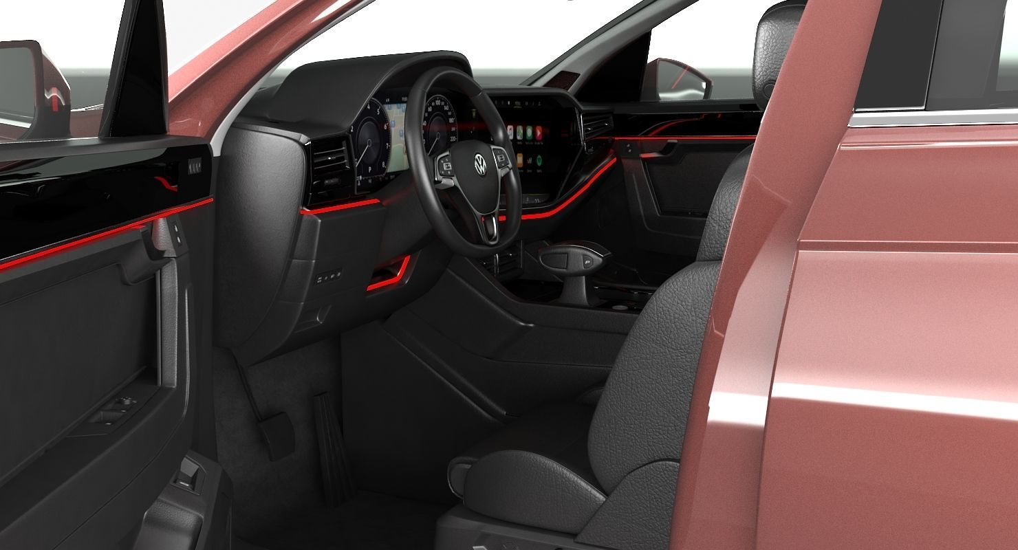 Volksvagen Touareg 2019 Low-poly 3D model_14