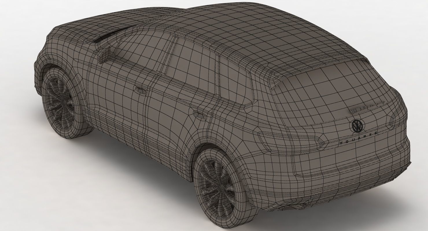 Volksvagen Touareg 2019 Low-poly 3D model_5