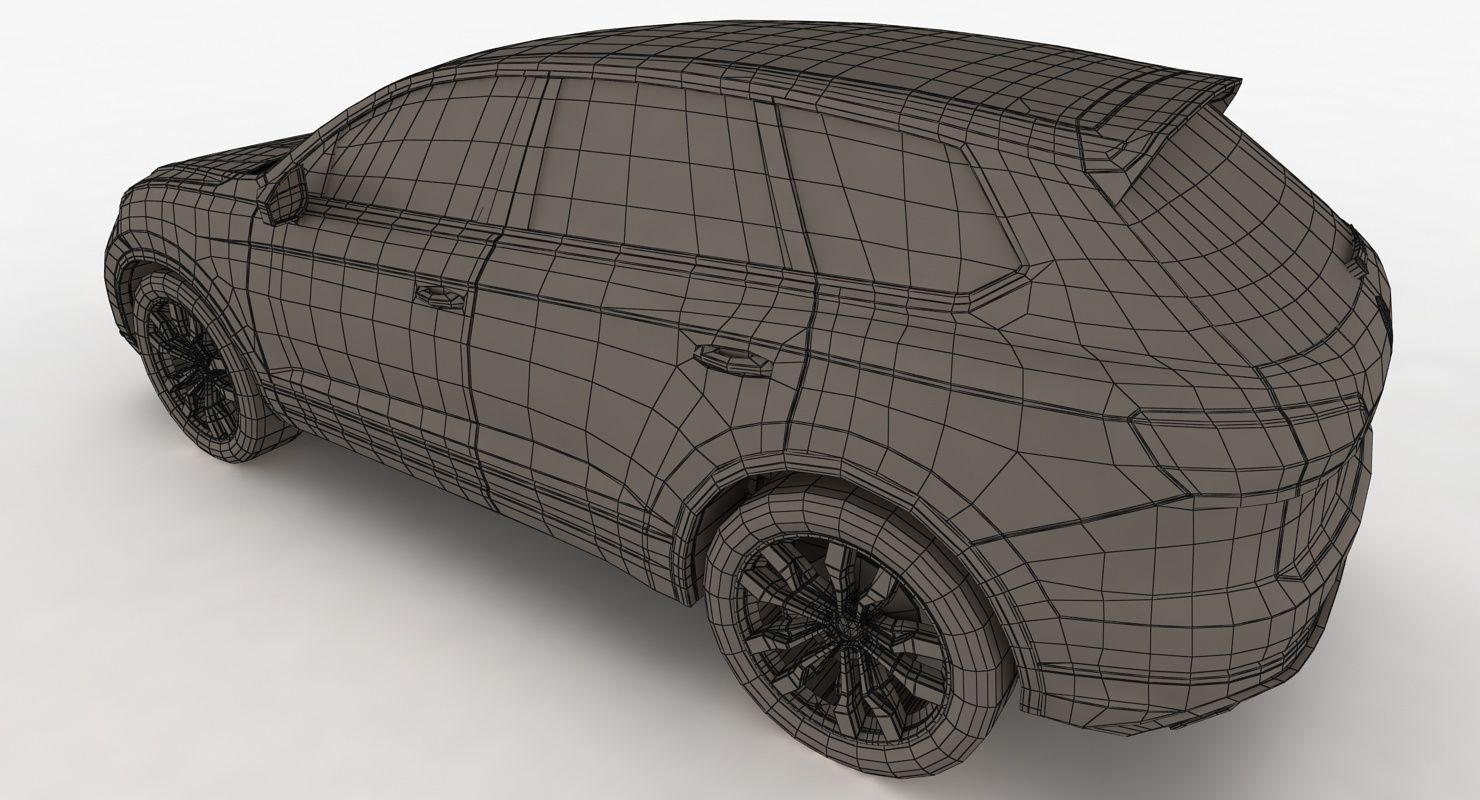 Volksvagen Touareg 2019 Low-poly 3D model_12