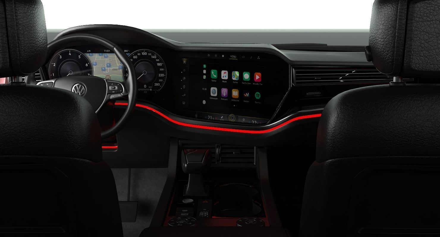 Volksvagen Touareg 2019 Low-poly 3D model_15