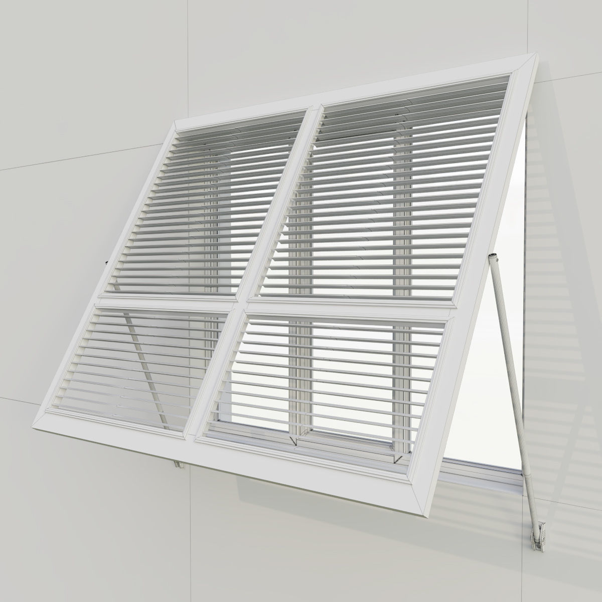 Shutters 8 window with 3D model_3