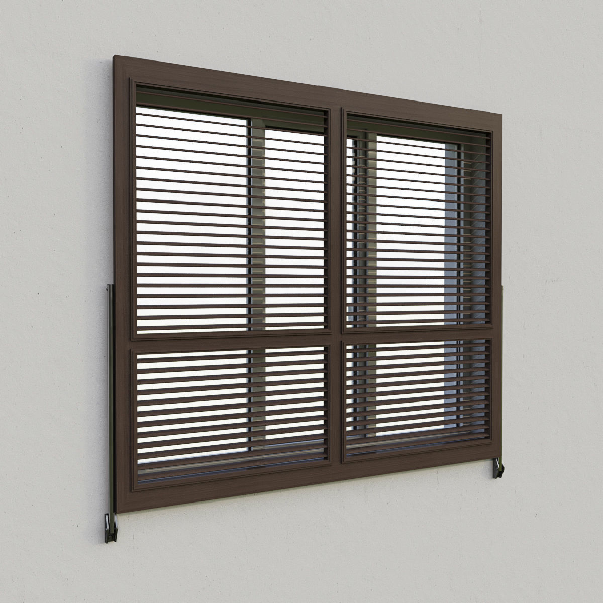 Shutters 8 window with 3D model_1