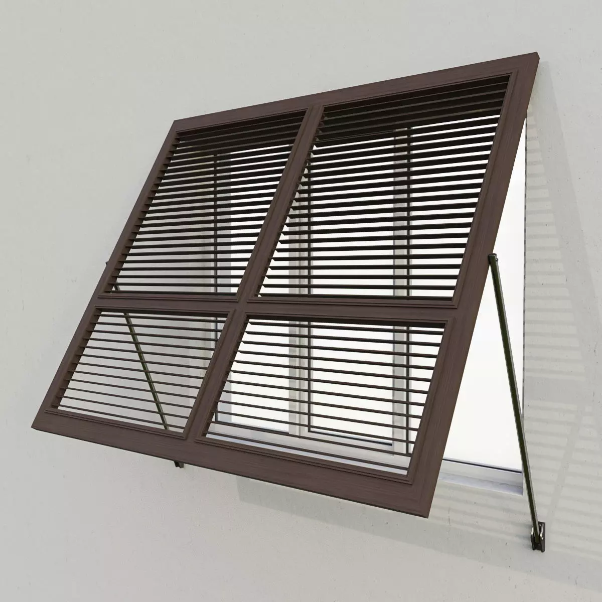 Shutters 8 window with 3D model_0