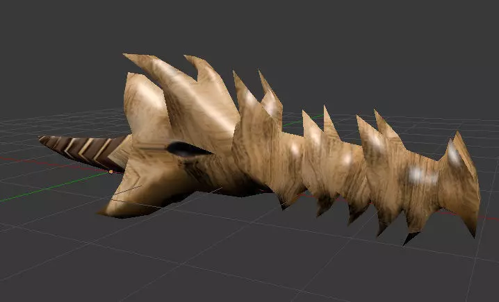 Grimskull weapon Low-poly 3D model_0