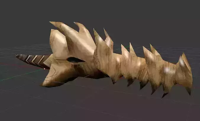 Grimskull weapon Low-poly 3D model