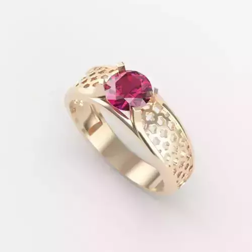 solitaire wedding engagement women ring  3dm stl  3D print model