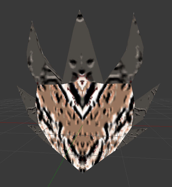 Death Dragon Shield Low-poly 3D model_3