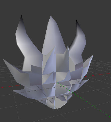 Death Dragon Shield Low-poly 3D model_6