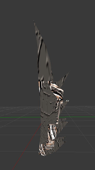 Death Dragon Shield Low-poly 3D model_2