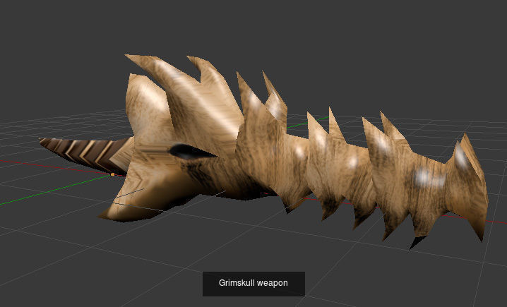 Primitive Bone Weapons 3D Model Collection_9