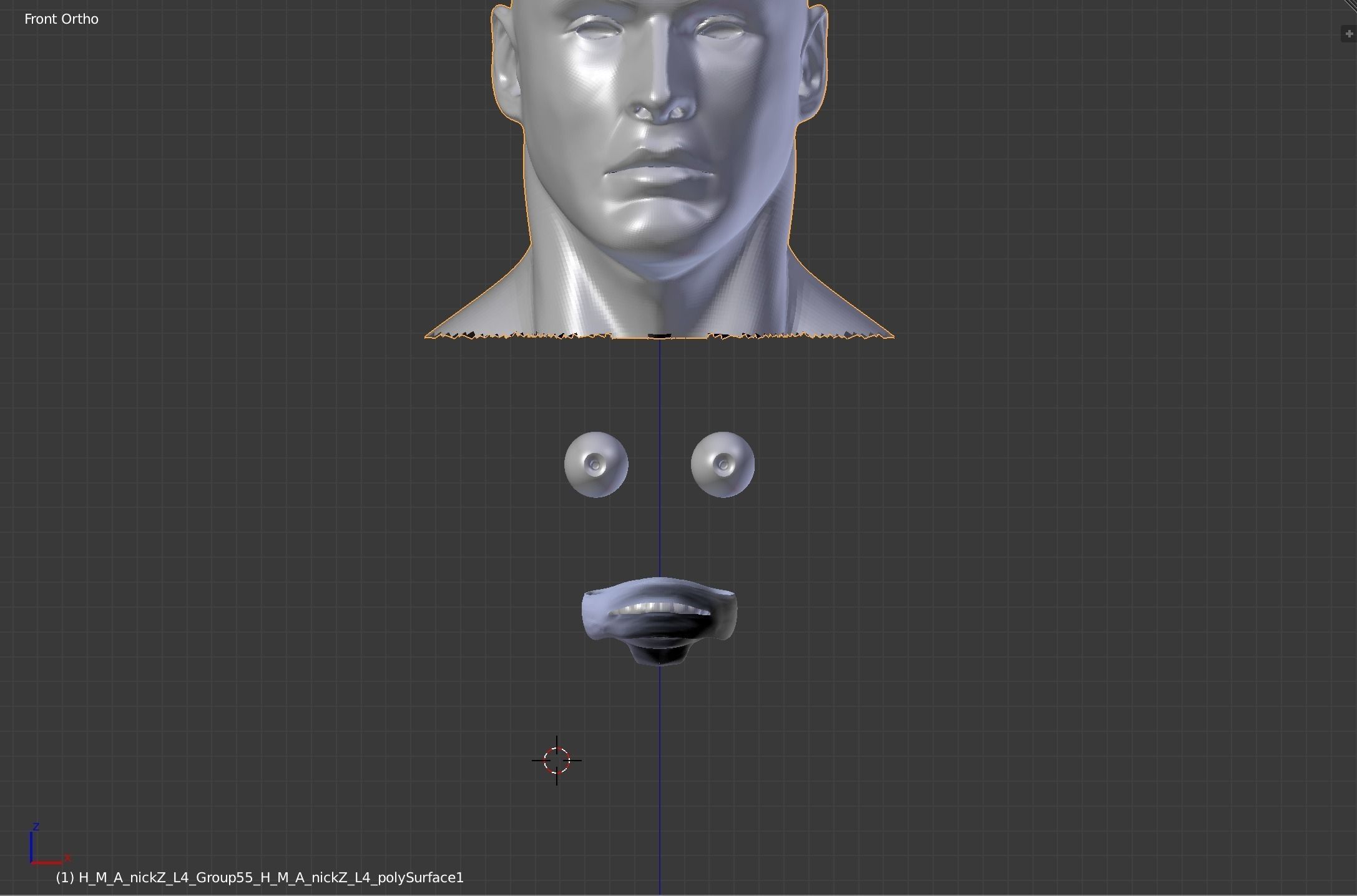 human man head demo Free 3D model_1