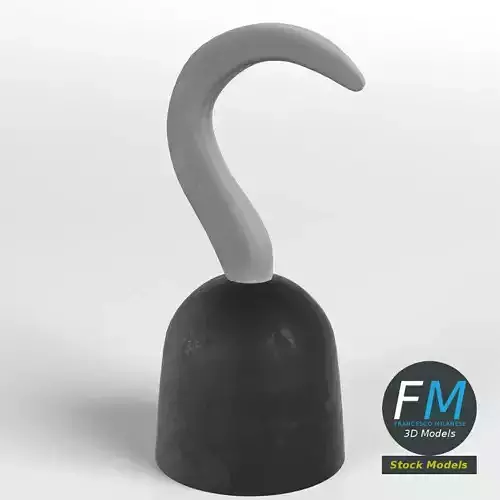 Pirate hook toy Low-poly 3D model