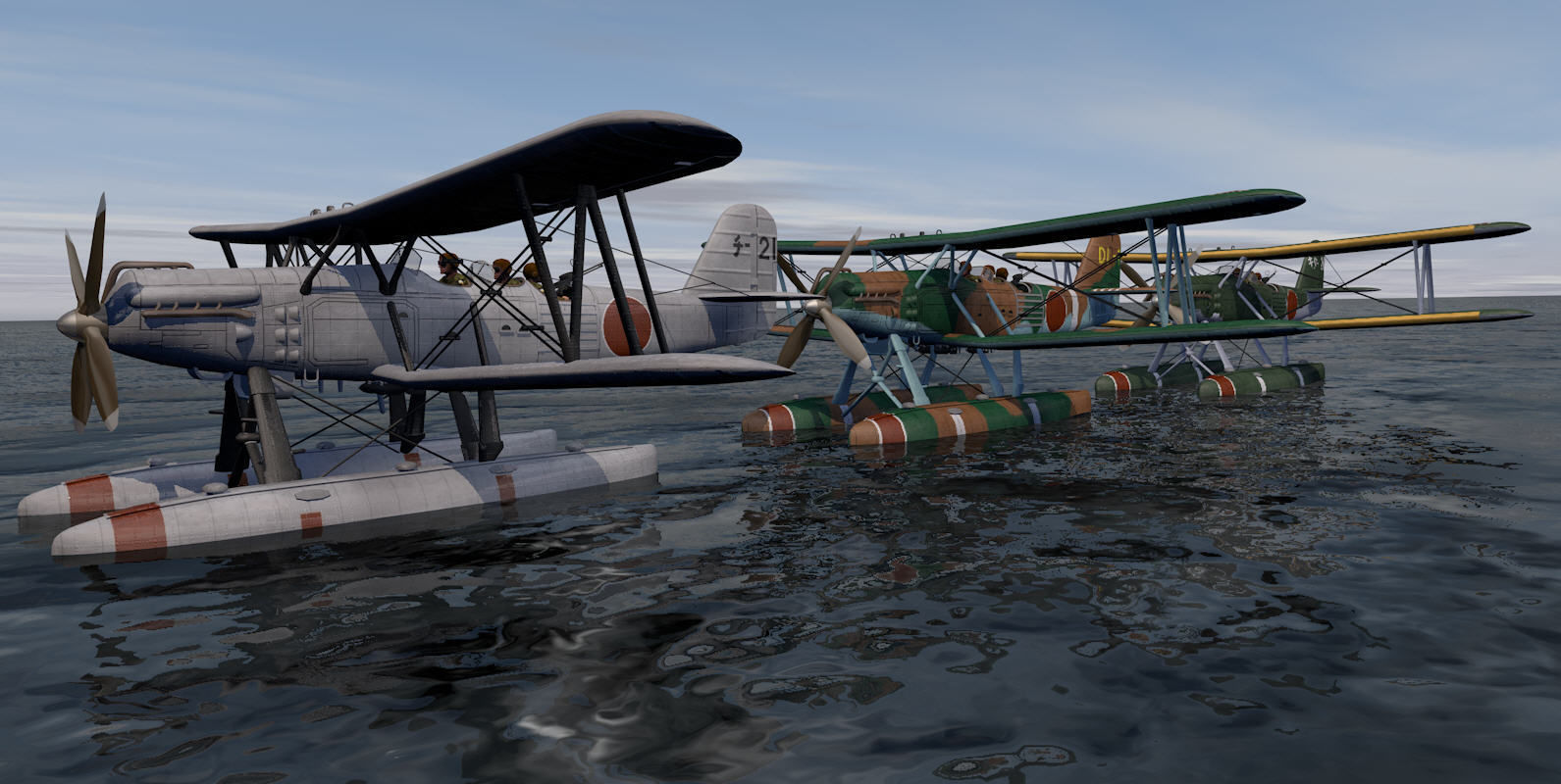 Kawanishi E7K1 and E7K2 ALF 3D model_9