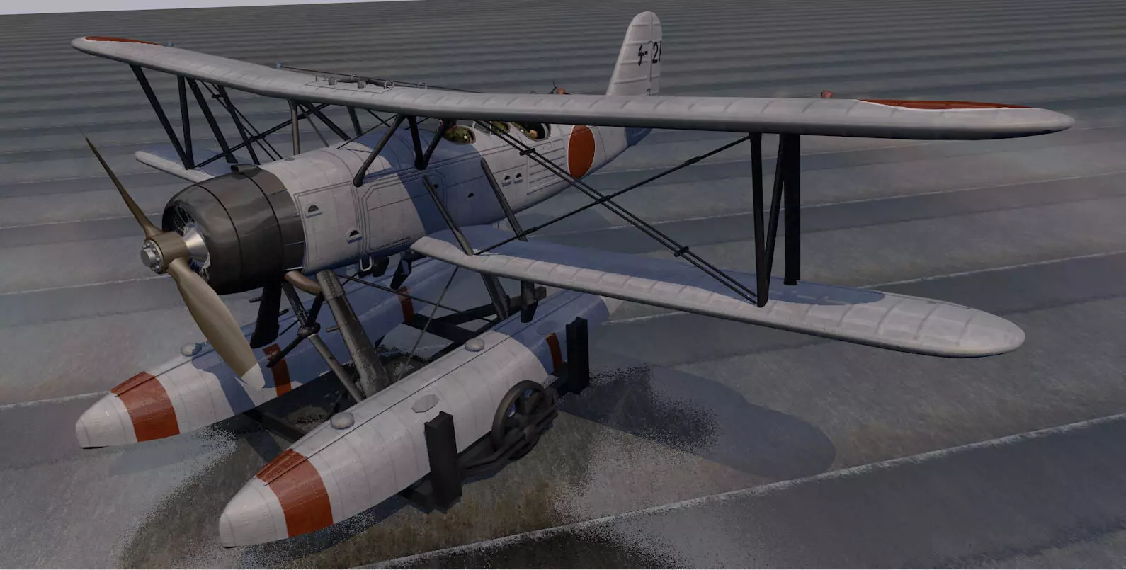 Kawanishi E7K1 and E7K2 ALF 3D model_0