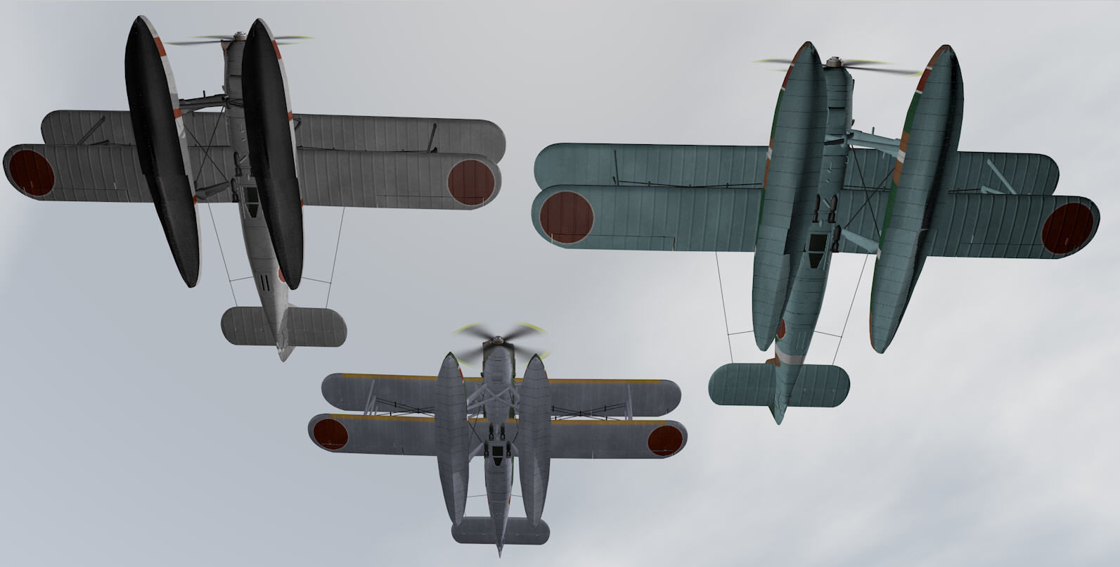 Kawanishi E7K1 and E7K2 ALF 3D model_11