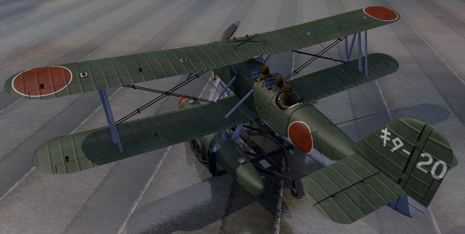 Kawanishi E7K1 and E7K2 ALF 3D model_1