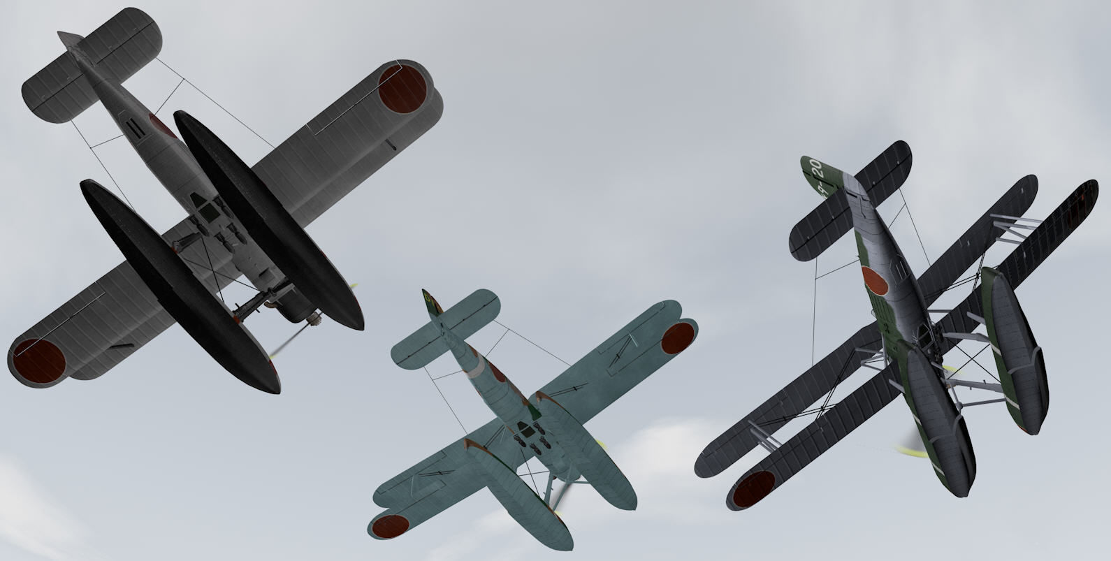 Kawanishi E7K1 and E7K2 ALF 3D model_13