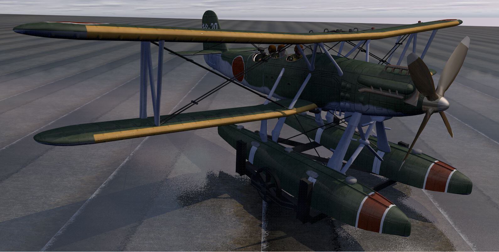 Kawanishi E7K1 and E7K2 ALF 3D model_3