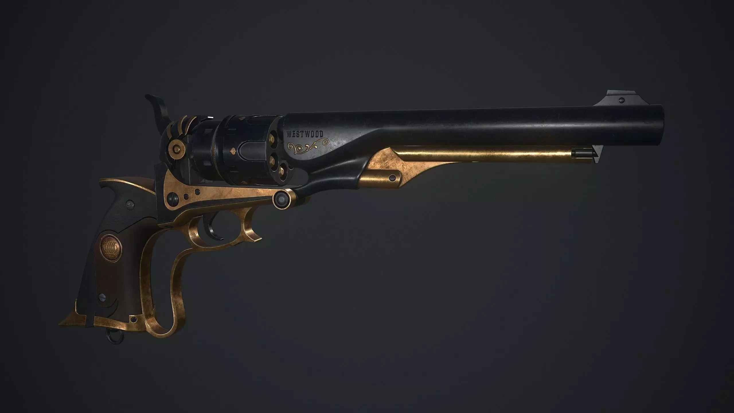 Colt Westwood ElDorado Low-poly 3D model_0