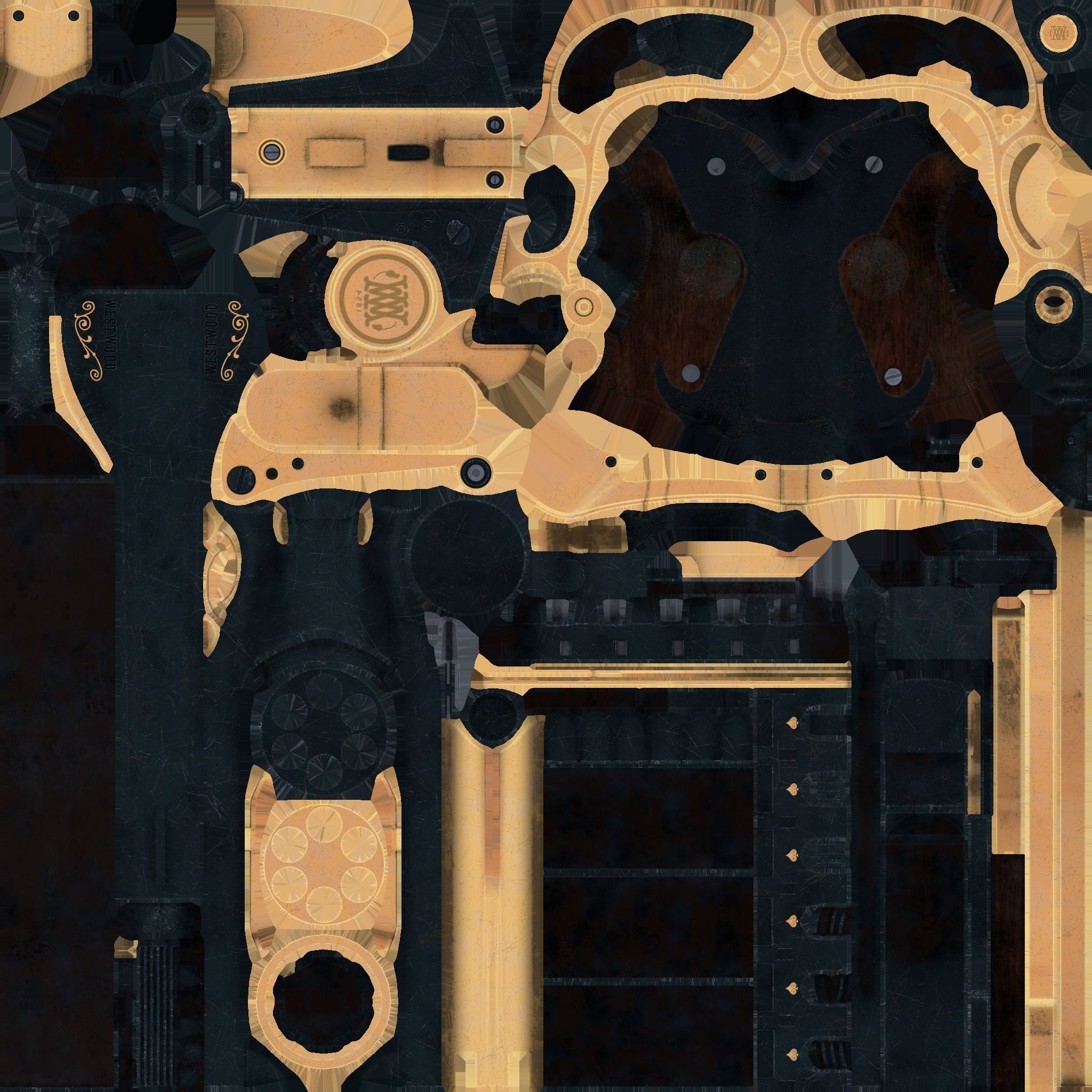 Colt Westwood ElDorado Low-poly 3D model_3