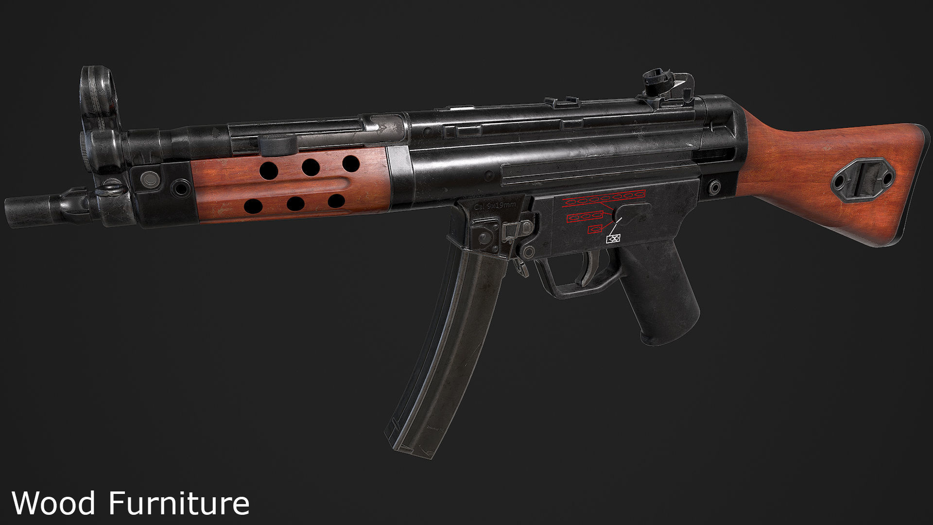 Ultimate MP5 Pack Low-poly 3D model_33