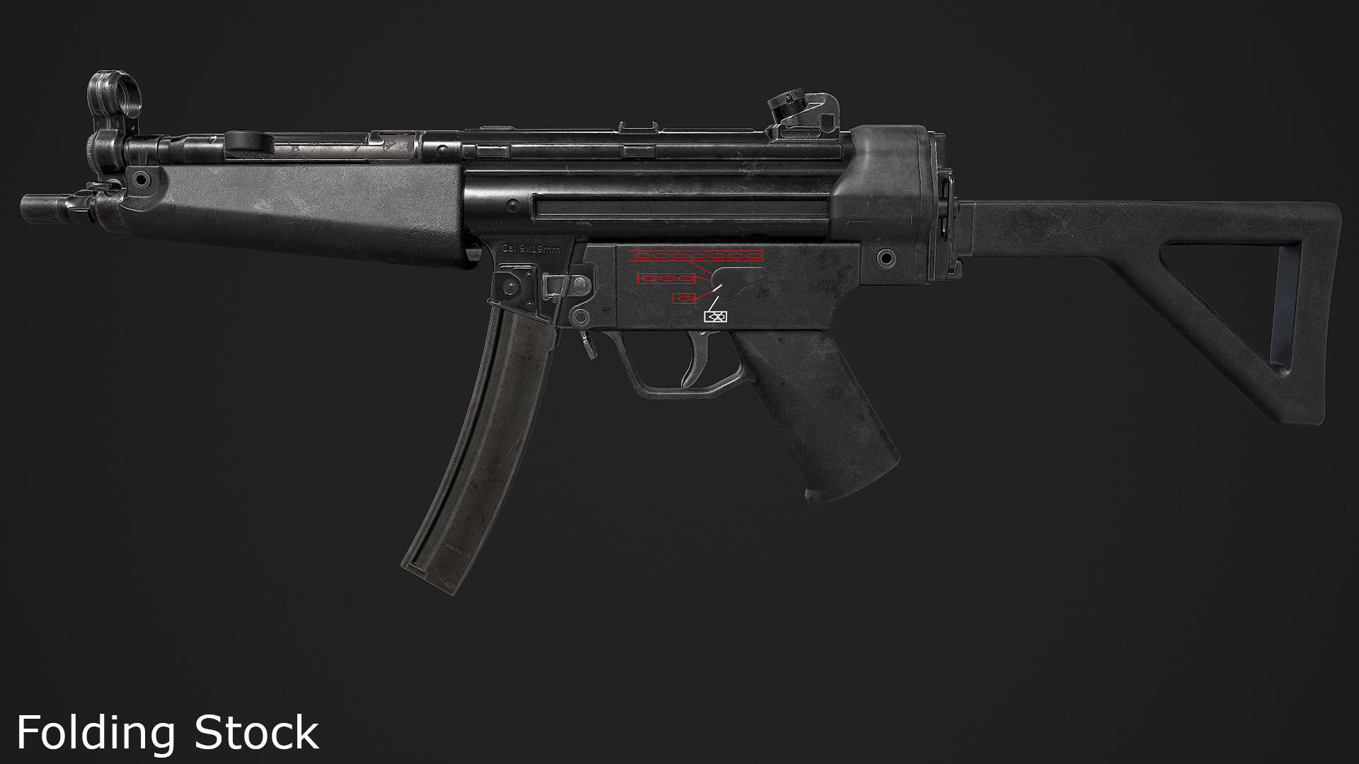 Ultimate MP5 Pack Low-poly 3D model_42