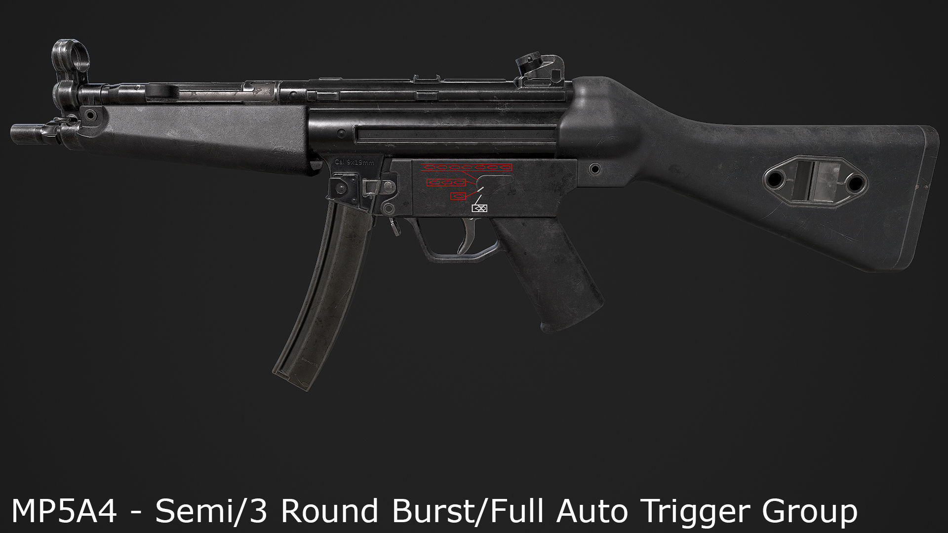 Ultimate MP5 Pack Low-poly 3D model_10