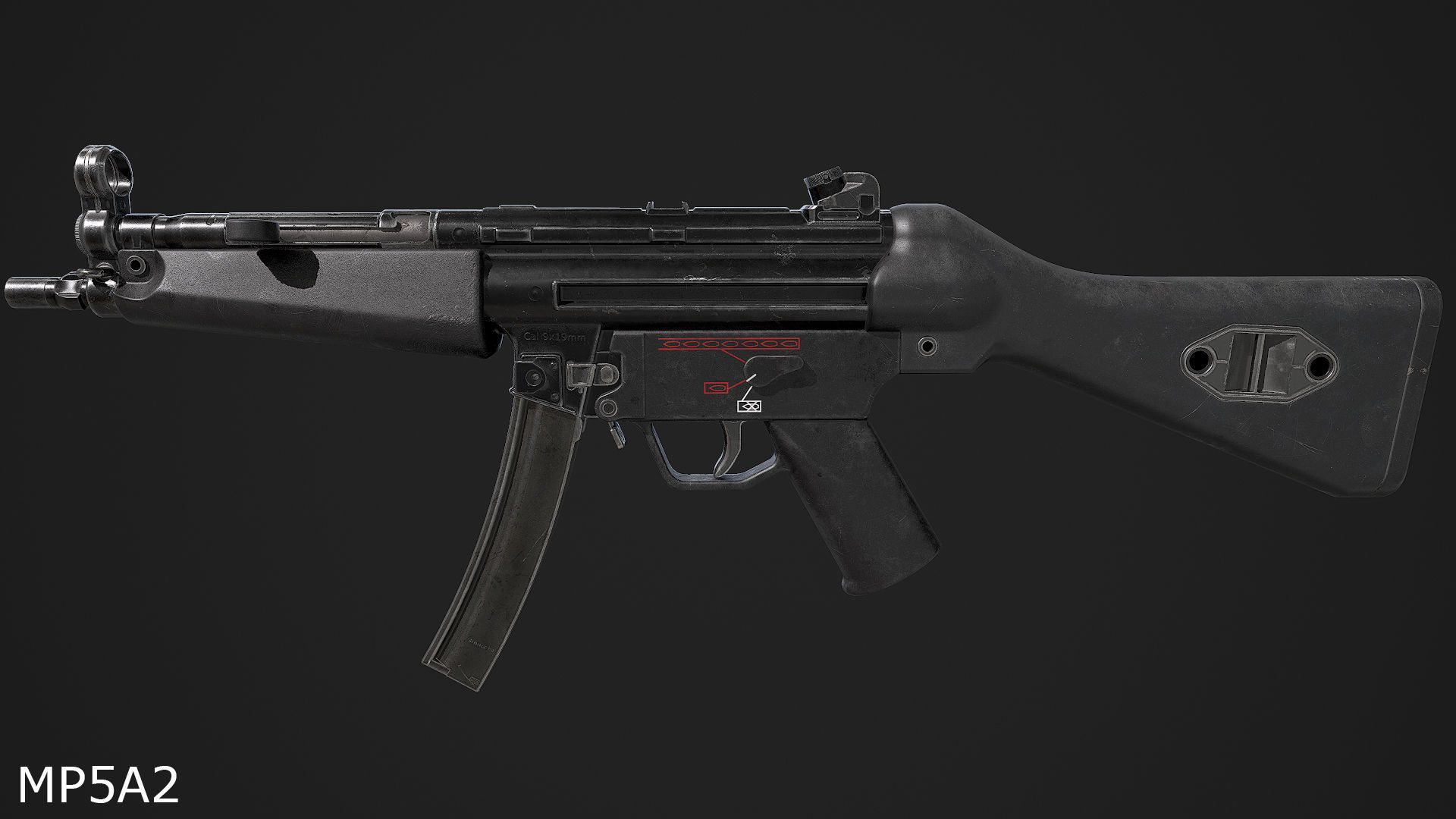 Ultimate MP5 Pack Low-poly 3D model_4