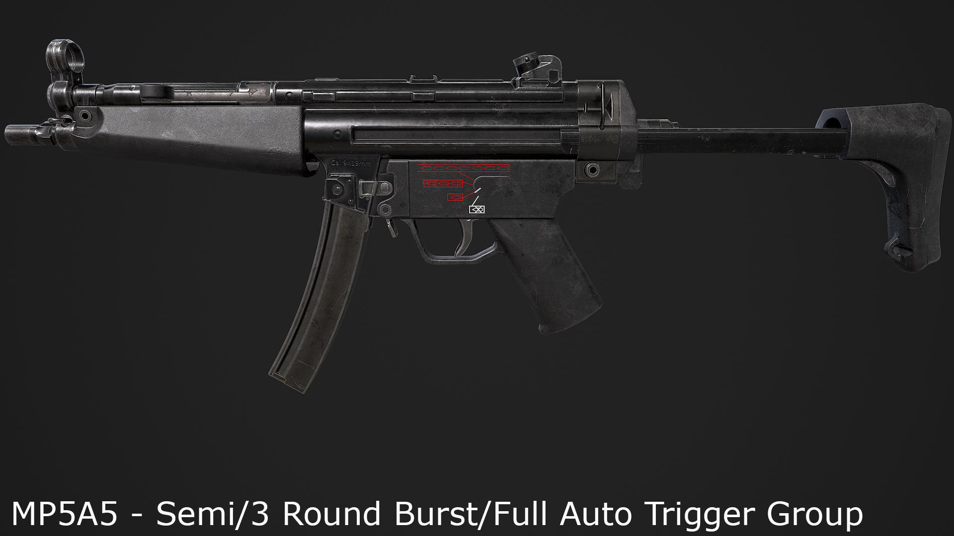 Ultimate MP5 Pack Low-poly 3D model_11