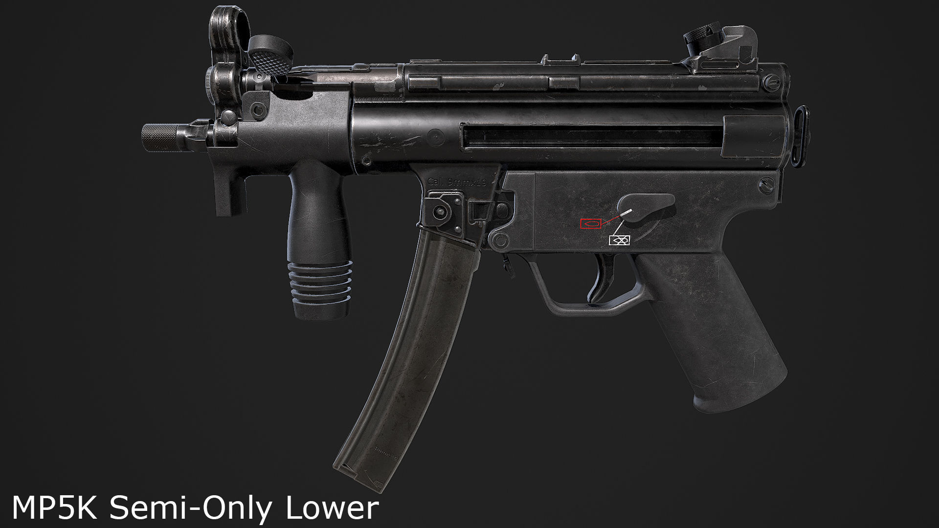 Ultimate MP5 Pack Low-poly 3D model_30
