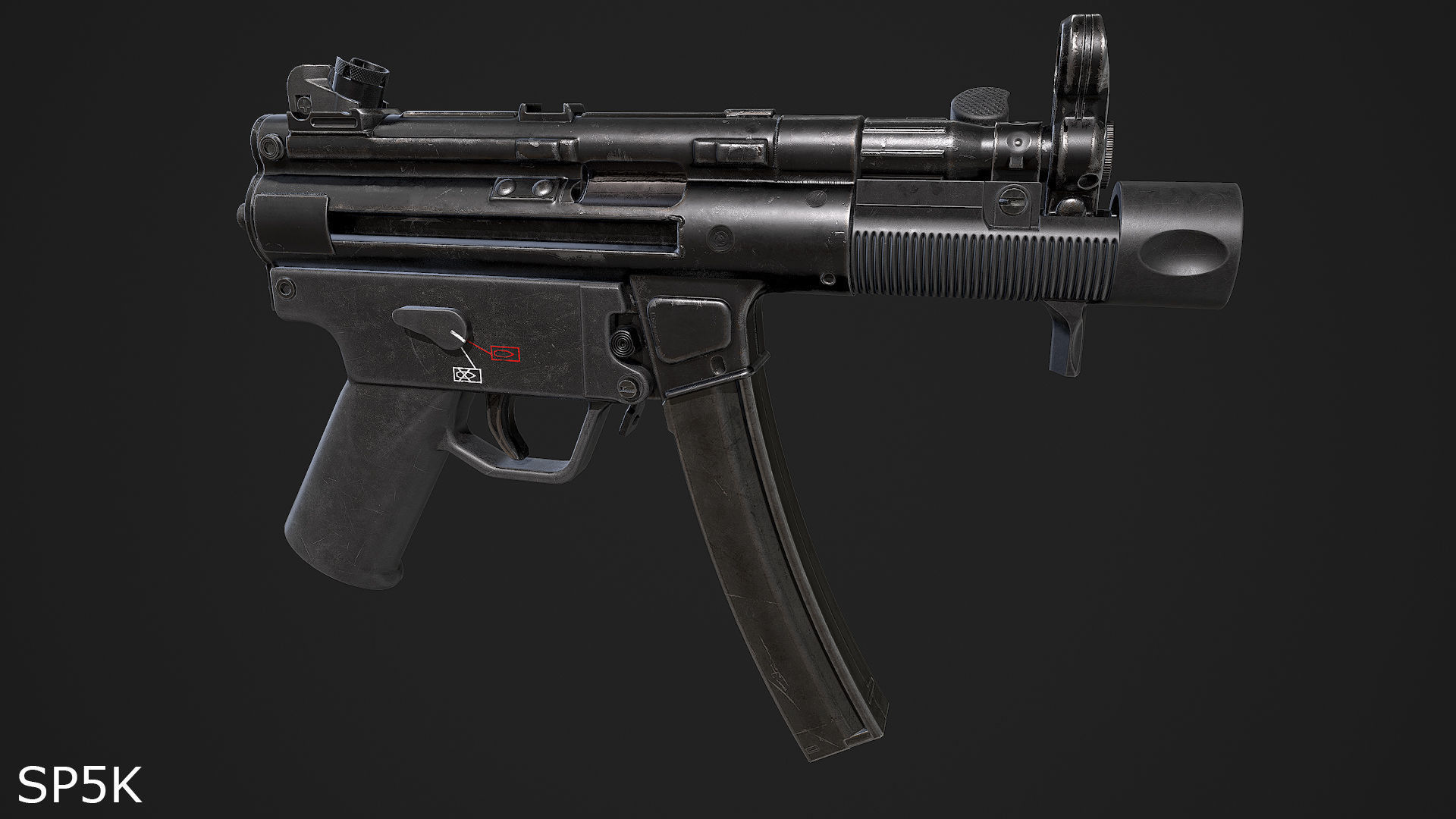 Ultimate MP5 Pack Low-poly 3D model_32