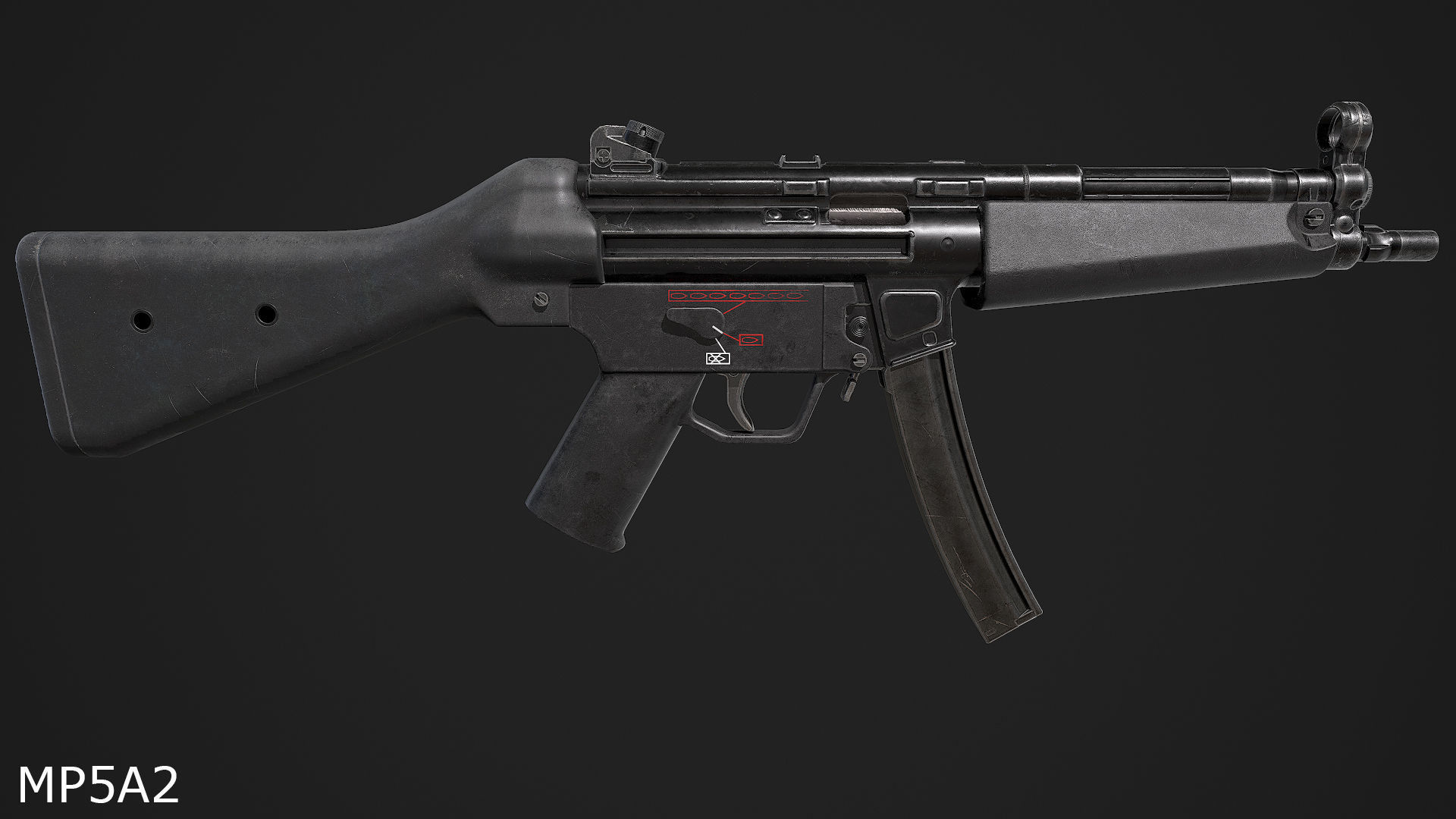 Ultimate MP5 Pack Low-poly 3D model_5