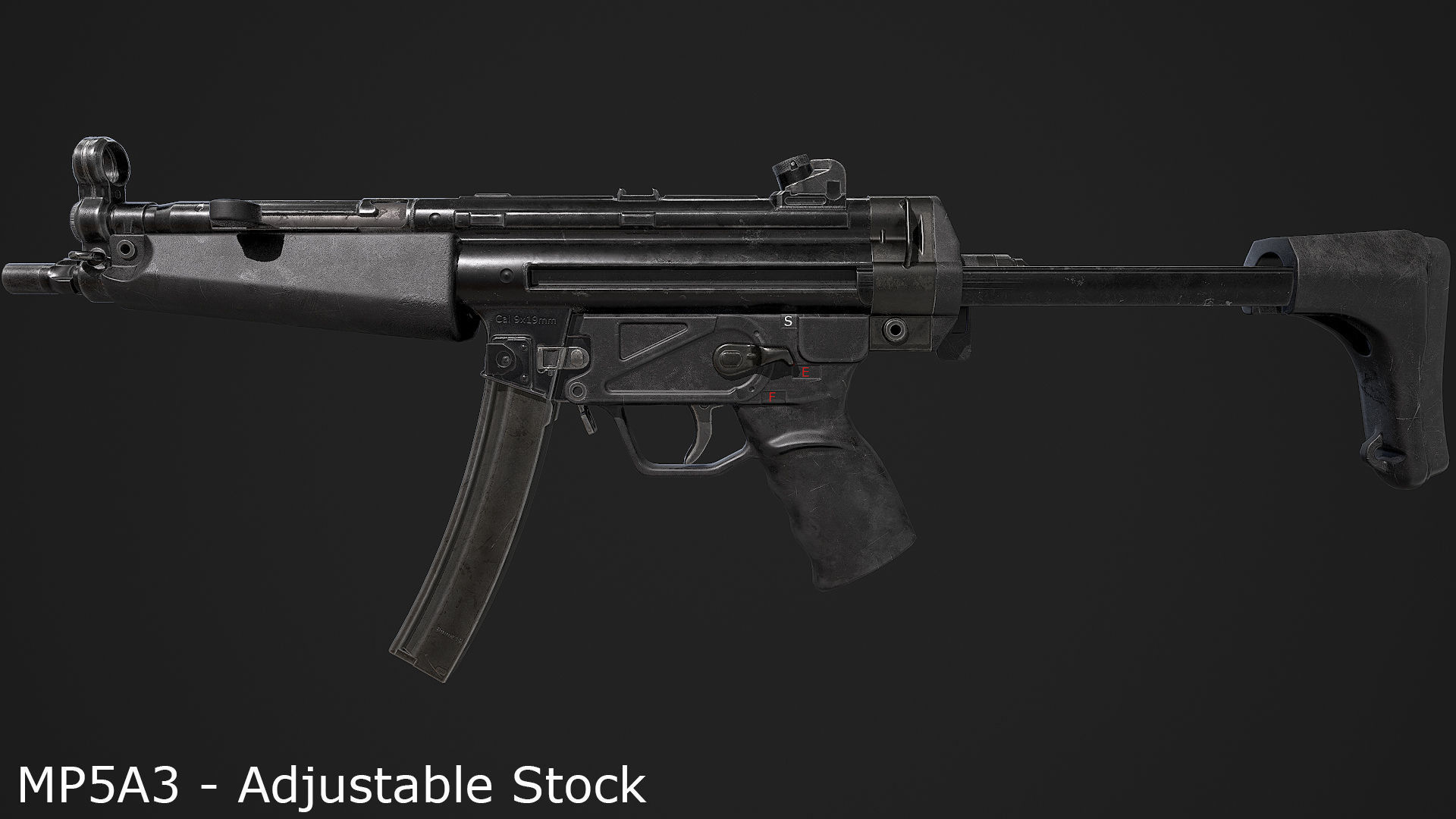 Ultimate MP5 Pack Low-poly 3D model_7