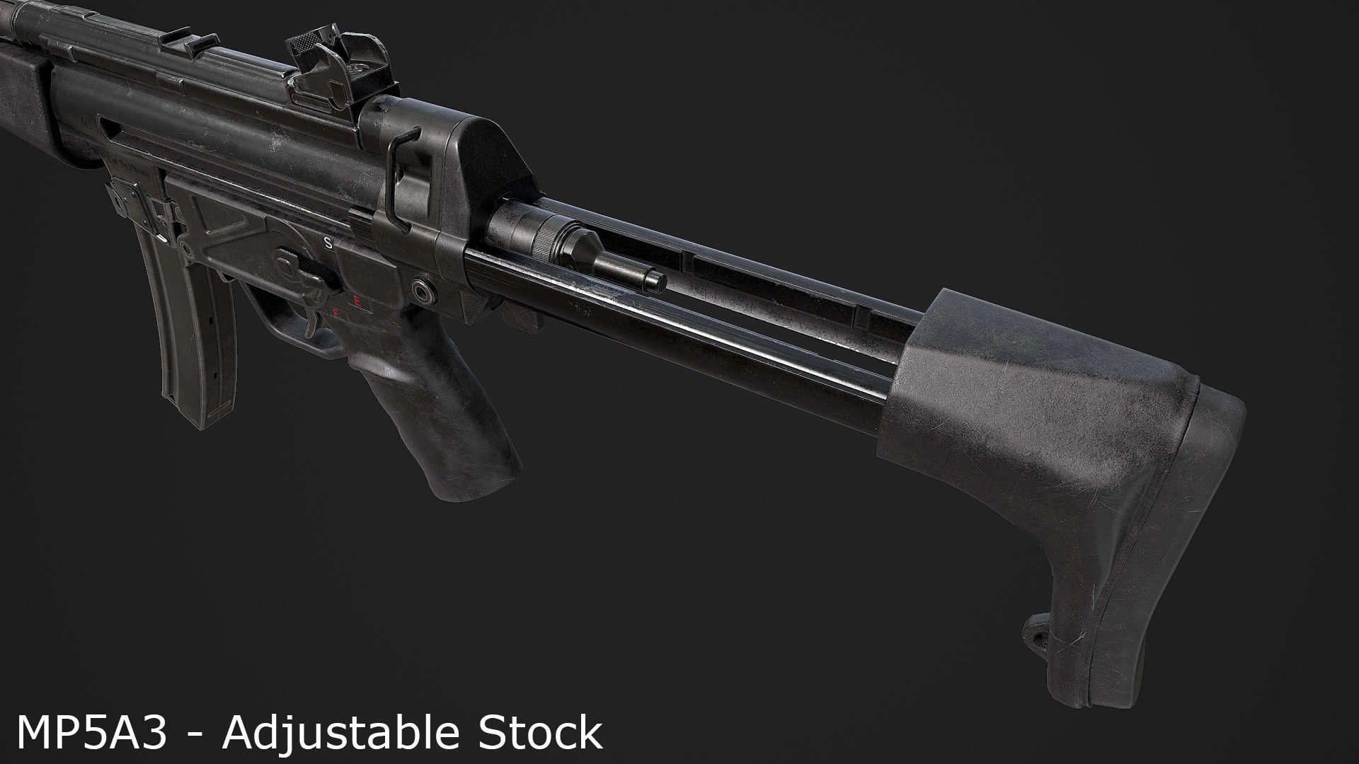 Ultimate MP5 Pack Low-poly 3D model_9