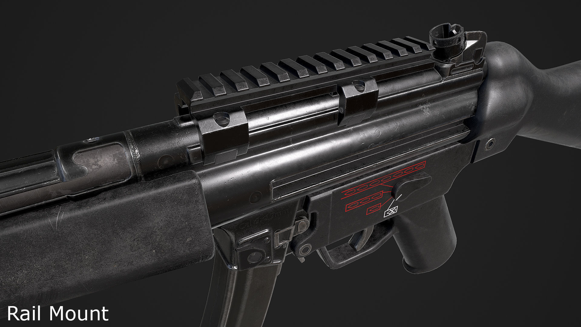 Ultimate MP5 Pack Low-poly 3D model_63