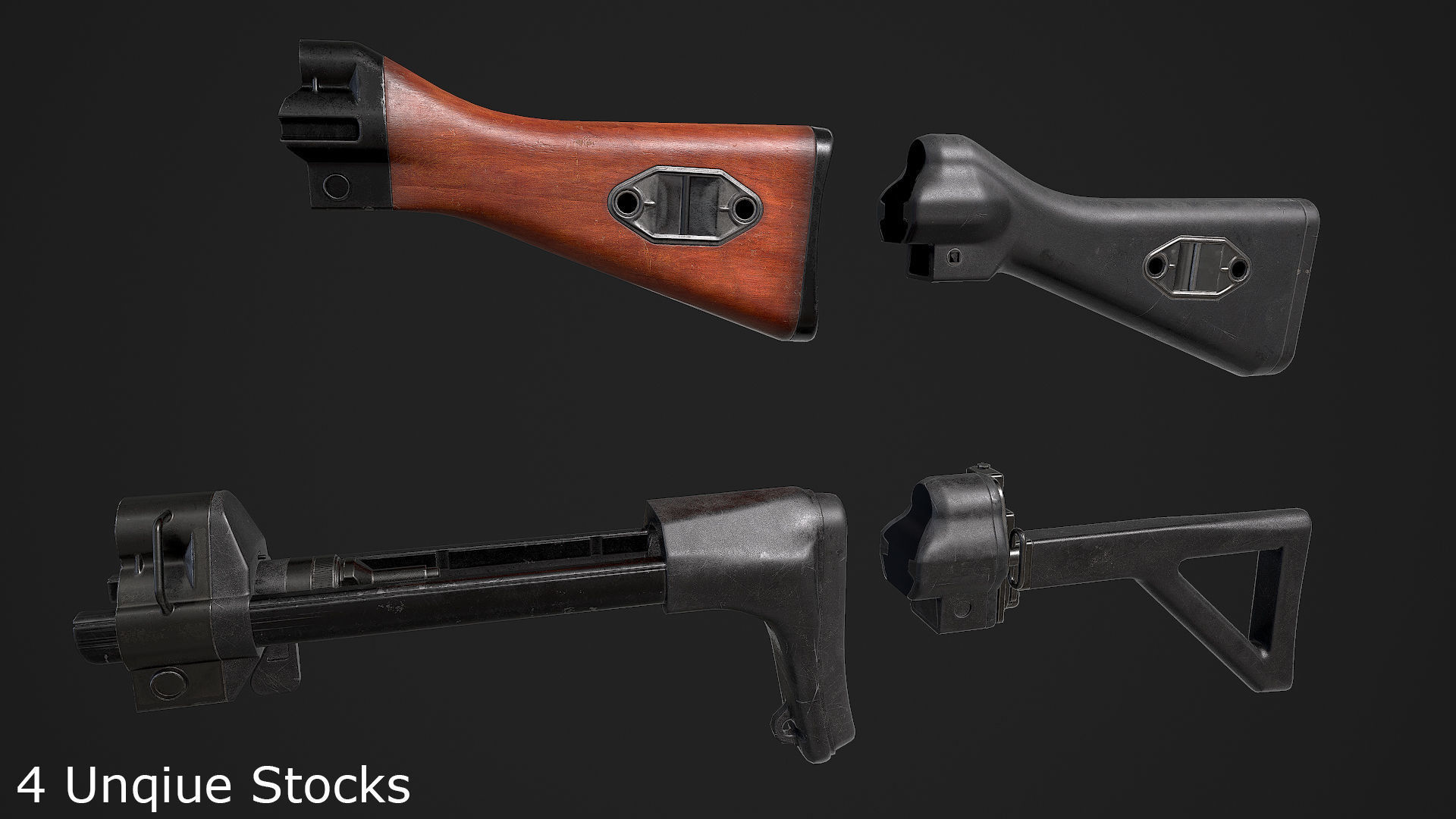 Ultimate MP5 Pack Low-poly 3D model_57