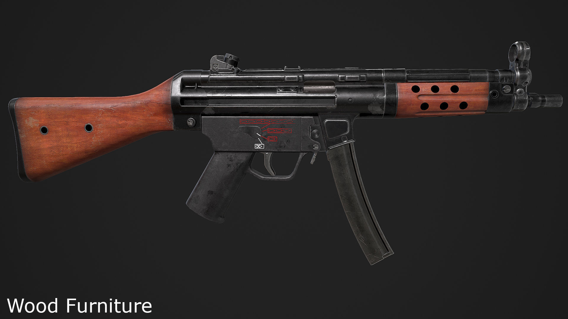 Ultimate MP5 Pack Low-poly 3D model_34