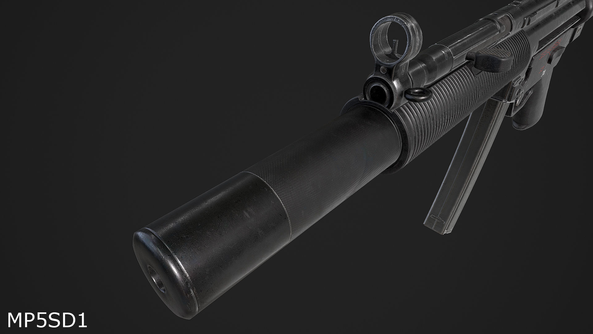 Ultimate MP5 Pack Low-poly 3D model_14