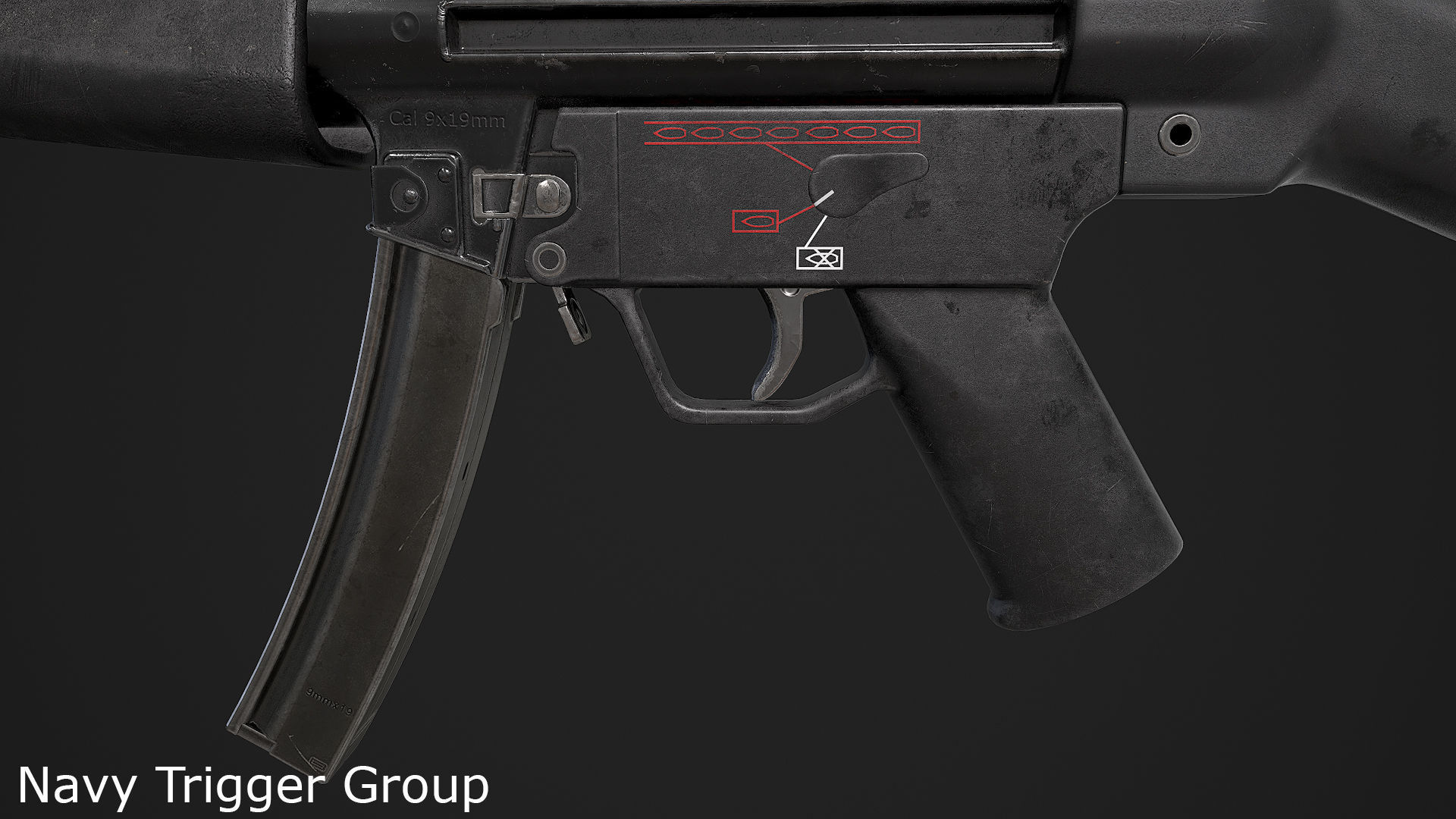 Ultimate MP5 Pack Low-poly 3D model_65