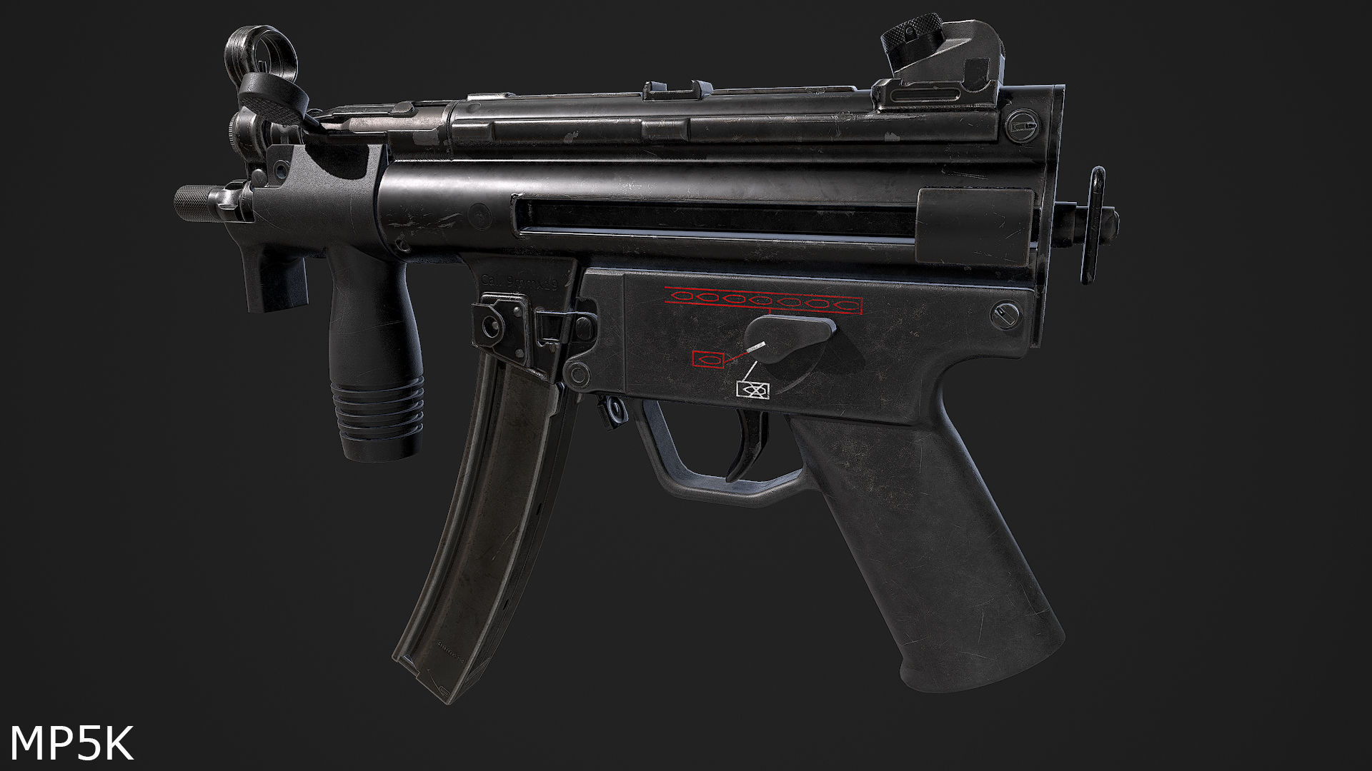 Ultimate MP5 Pack Low-poly 3D model_19