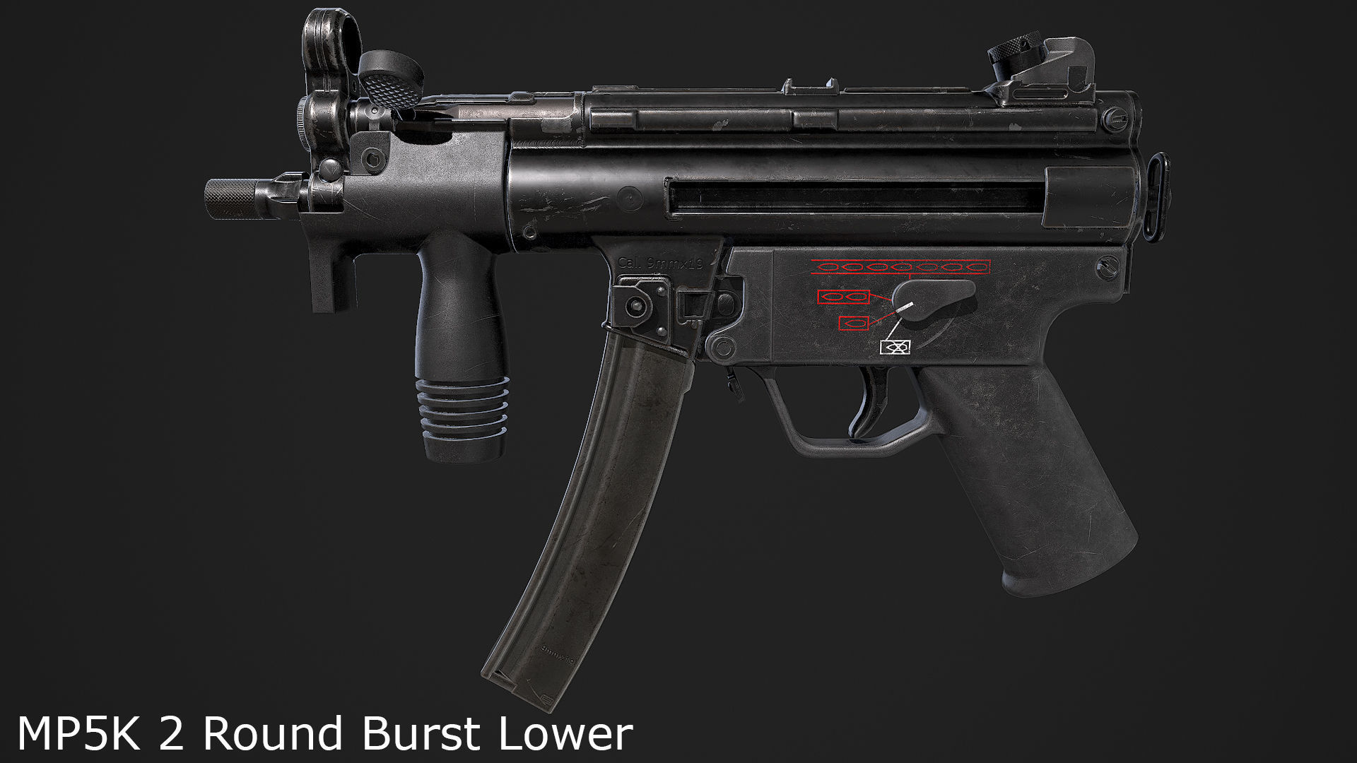 Ultimate MP5 Pack Low-poly 3D model_21